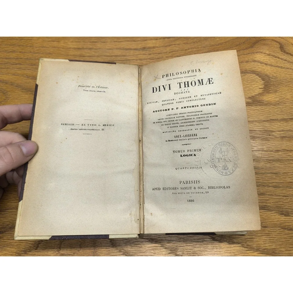 Philosophia - Goudin‎ - 1886 Quarta Editio Vol. 1-4
